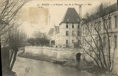 CPA Dijon L'Hopital vue de la Place de I Mai 