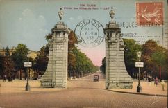 CPA Dijon Entree des Allees du Parc 