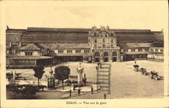 CPA Dijon Vue sur la gare 