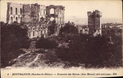 CPA Montmajour Bouches du Rhone Ensemble des Ruines Aux Moines cote sud ouest 
