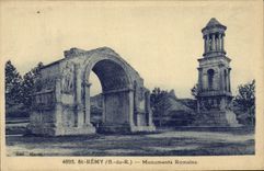 CPA St Remy B du R Monuments Romain 