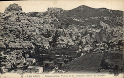 CPA Les Baux Vallon de la Fontaine decor de la Mireille 