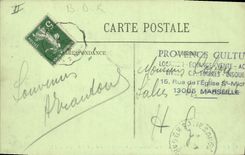 CPA La Provence Les Baux Route St Remy et le Val d'Enfer