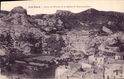 CPA Les Baux Decor de Mireille et le Sphinx de Roncoutouiero 