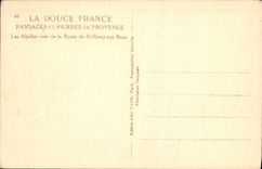 CPA Paysages et Pierres de Provence Les Alpilles vues de la Route de St Remy aux Baux 