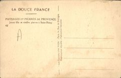 CPA Paysages et Pierres de Provence Jeune Fille et vieilles pierres a St Remy 