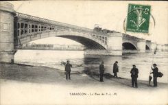 CPA Tarascon Le Pont du P L M Pecheurs Peche