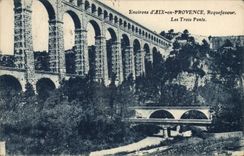 CPA Environs d'Aix en Provence Roquefavour Les Trois Ponts 