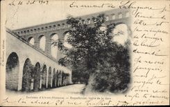 CPA Environs d'Aix en Provence Roquefavour sortie de la Gare 