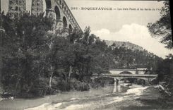 CPA Roquefavour Les Trois Ponts et les Bords de l'Arc