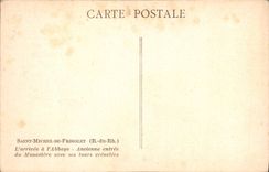 CPA Saint Michel de Frigolet (B du RH) L'arrivee a l'abbaye Ancienne entree du Monastere avec ses to