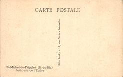 CPA Saint Michel de Frigolet (B du RH) Interieur de l'Eglise