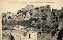 CPA  Les Baux (B du R) Ruines du Chateau feodal detruit sous Louis XIII en 1632