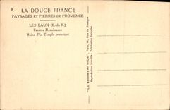 CPA Les Baux (B du Rh) Fenetre Renaissance Ruine d'un Temple protestant