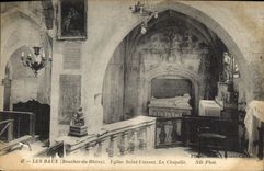 CPA Les Baux (Bouches du Rhone) Eglise Saint Vincent La Chapelle
