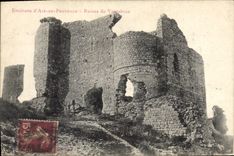 CPA Environs d'Aix en Provence Ruines de Venrabren