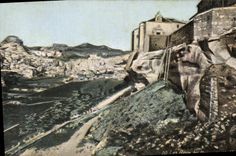 CPA Les Baux Les Remparts et la vallee