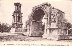 CPA Environs d'Arles Saint Remy en Provence L'Arc et le Mausolee de Saint Remy