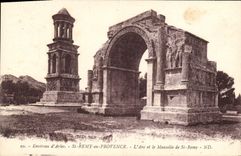 CPA Environs d'Arles Saint Remy de Provence L'Arc et le Mausolee de St Remy