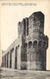 CPA Saintes Maries de la Mer Station Balneaire Eglise XIe siecle restaurant et agrandie au XIIIe sie