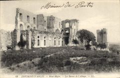 CPA Environs d'Arles Mont Major Les Ruines de l'Abbaye