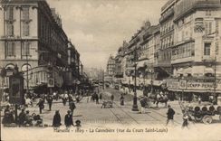 CPA Marseille La Cannebiere (Vue du Cours Saint Louis)