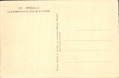 CPA Marseille La Cathedrale et le Quai de la Joliette