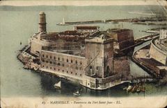 CPA Marseille Panorama du Fort Saint Jean