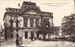 CPA Marseille La Caisse d'Epargne Place Estrangin