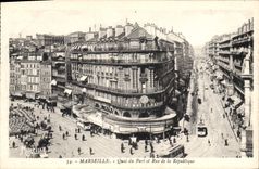 CPA Marseille Quai du Port et Rue de la Republique