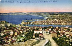 CPA Marseille Le Quai du Port et Rue de la Republique