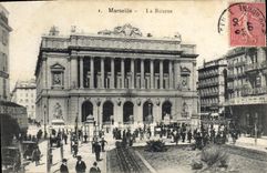 CPA Marseille Le Port et Quai des Belges