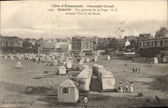 CPA Cote d'Emeraude Dinard Vue generale de la Plage 