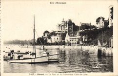 CPA Dinard Le Port et la Promenade Clair de Lune 