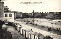 CPA Cote d'Emeraude Emerald Coast Dinard Vue generale de la Plage General view of the Beach 