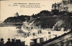 CPA Cote d'Emeraude Emerald Coast Dinard La Digue et la Pointe du Moulinet The Dike and the Point of
