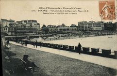 CPA Cote d'Emeraude Emerald Coast Dinard Vue generale de la Digue et la Plage 
