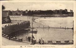 CPA Dinard La Plage de l'Ecluse et la Piscine 
