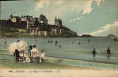 CPA Dinard La Plage et la Malouine 