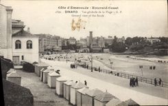 CPA Cote d'Emeraude Emerald Coast Dinard Vue generale de la Plage 