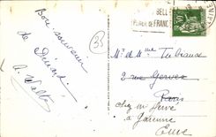 CPA Dinard Les Palmiers au fond St Malo a droite la Brittany 