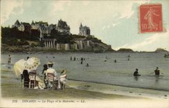 CPA Dinard La plage et la Malouine 