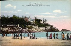 CPA Cote d'Emeraude Dinard La Plage et Pointe de la Malouine 