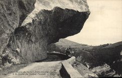 CPA Route de Saint Pancrasse la sortie du grand Tunnel 