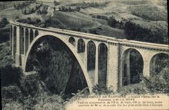CPA Merveille du Dauphine grand Viaduc sur la Roizonne pres la Mure Train