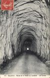 CPA Dauphine route de la Grave au Lautaret un tunnel 