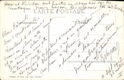 CPA Dauphine route de la Grave au Lautaret un tunnel