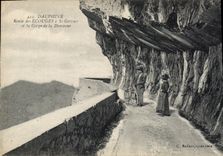 CPA Dauphine route des Ecouges a St Gervais et la Gorge de la Drevenne Velo Cycle