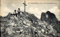 CPA Dauphine Pic de la croix de Belledonne 