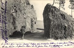 CPA Corniche de L'Esterel Roche Coupee vue sur Cannes 